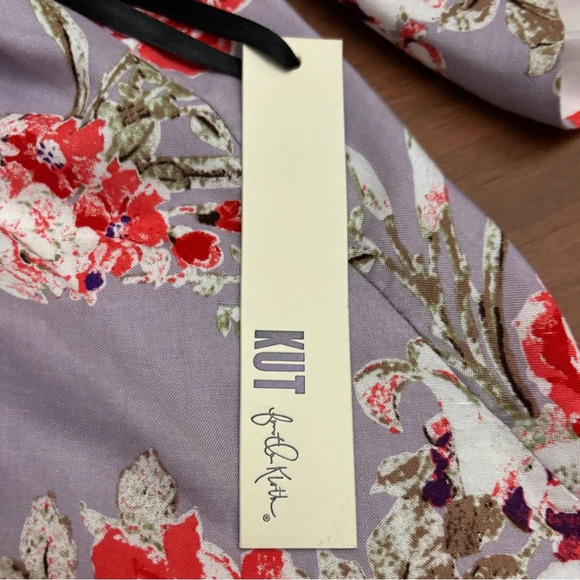 Kut From The Kloth Kimono Open Blouse Floral Boho Oversized Top NEW Size Large - Picture 7 of 12